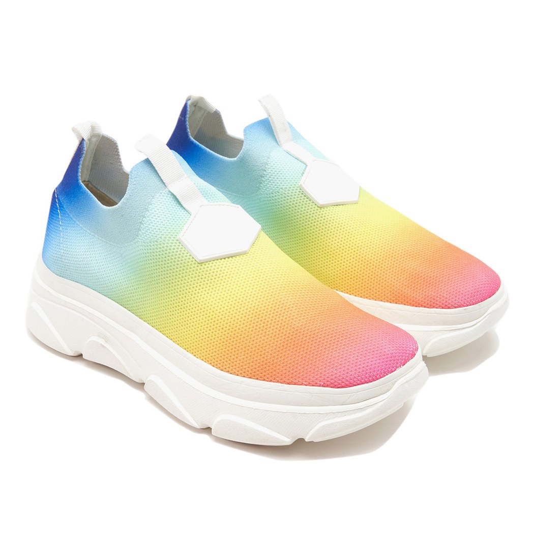 Kadın Çok Renkli Triko Spor Ayakkabı