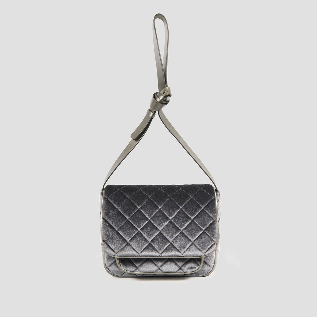 Kadın Deri Kadife Omuz Askılı Çanta