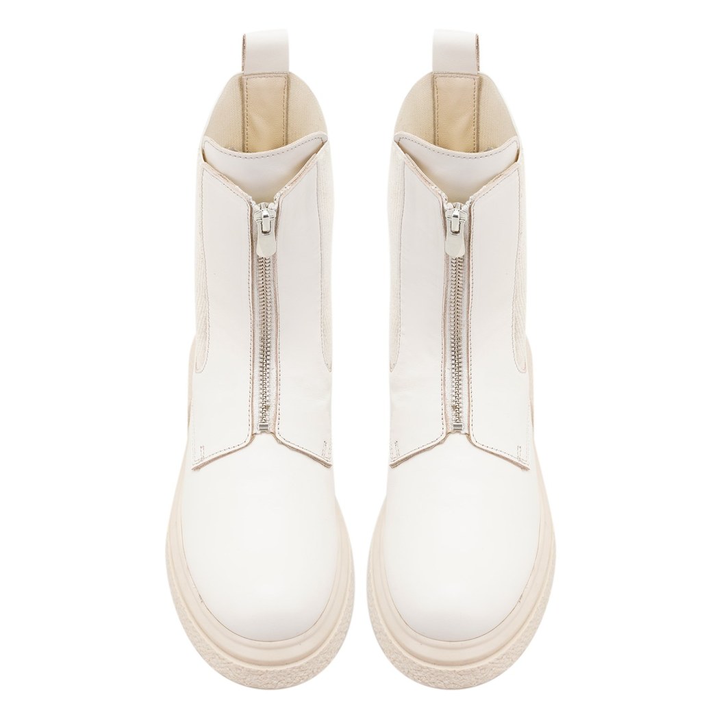 Kadın Ekru Deri Bot