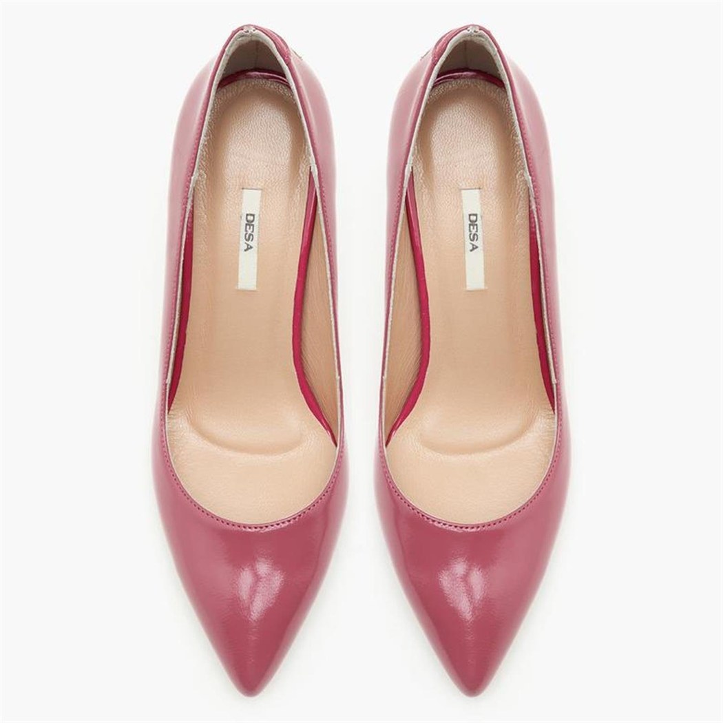 Kadın Fuşya Rugan Klasik Ayakkabı