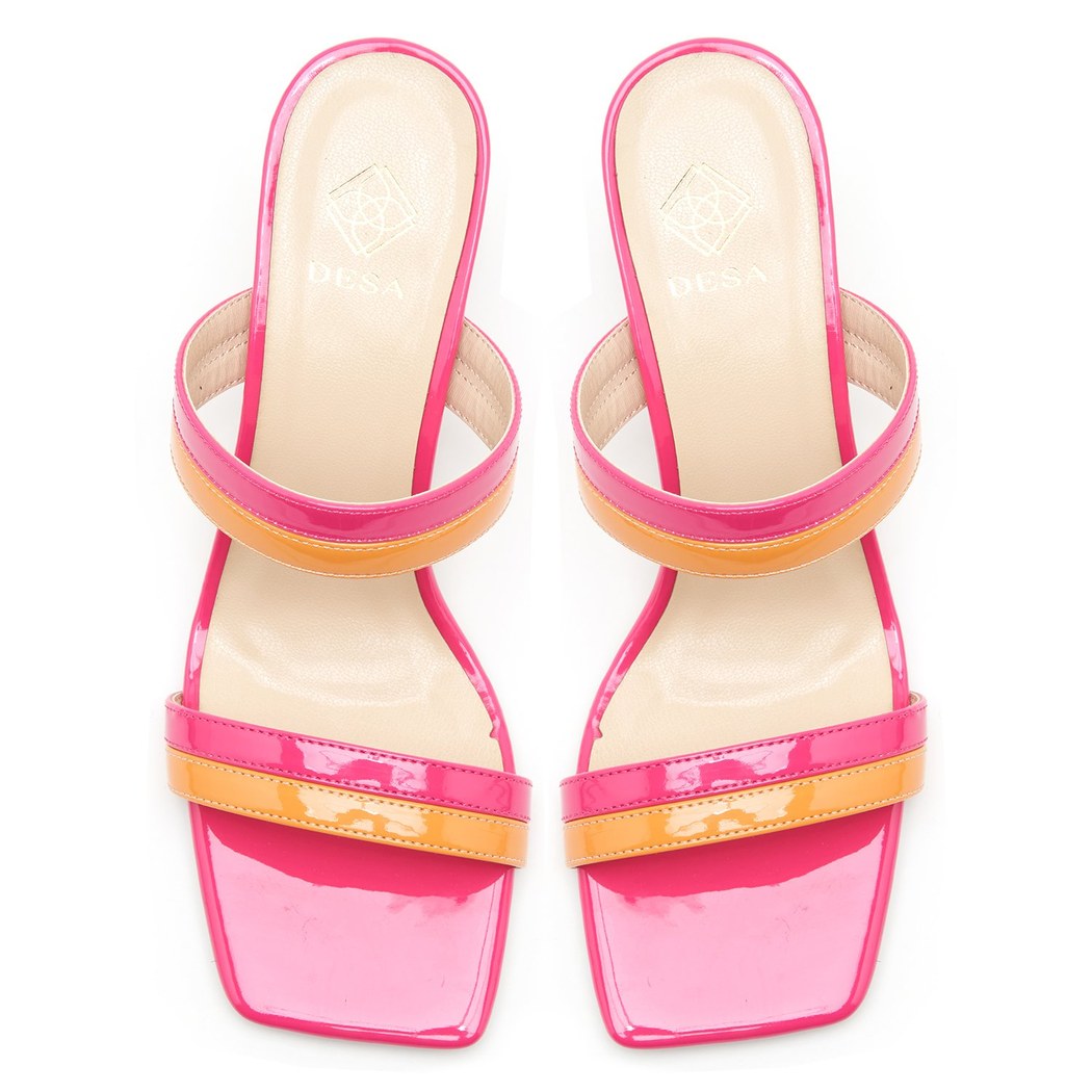 Kadın Fuşya Topuklu Terlik