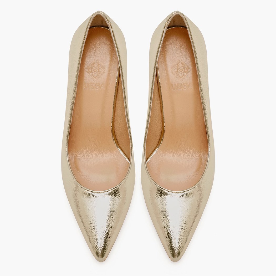 Kadın Gold Klasik Topuklu Ayakkabı