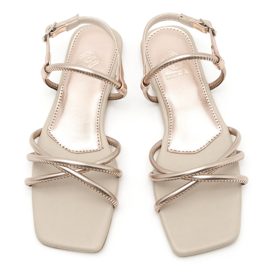 Kadın Gold Sandalet