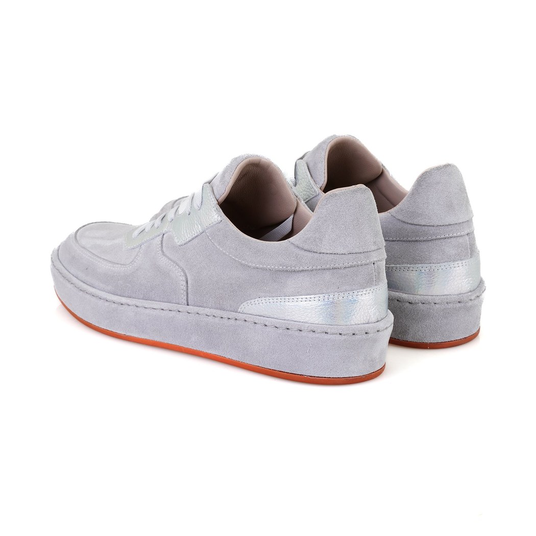 Kadın Gri Deri Günlük Ayakkabı