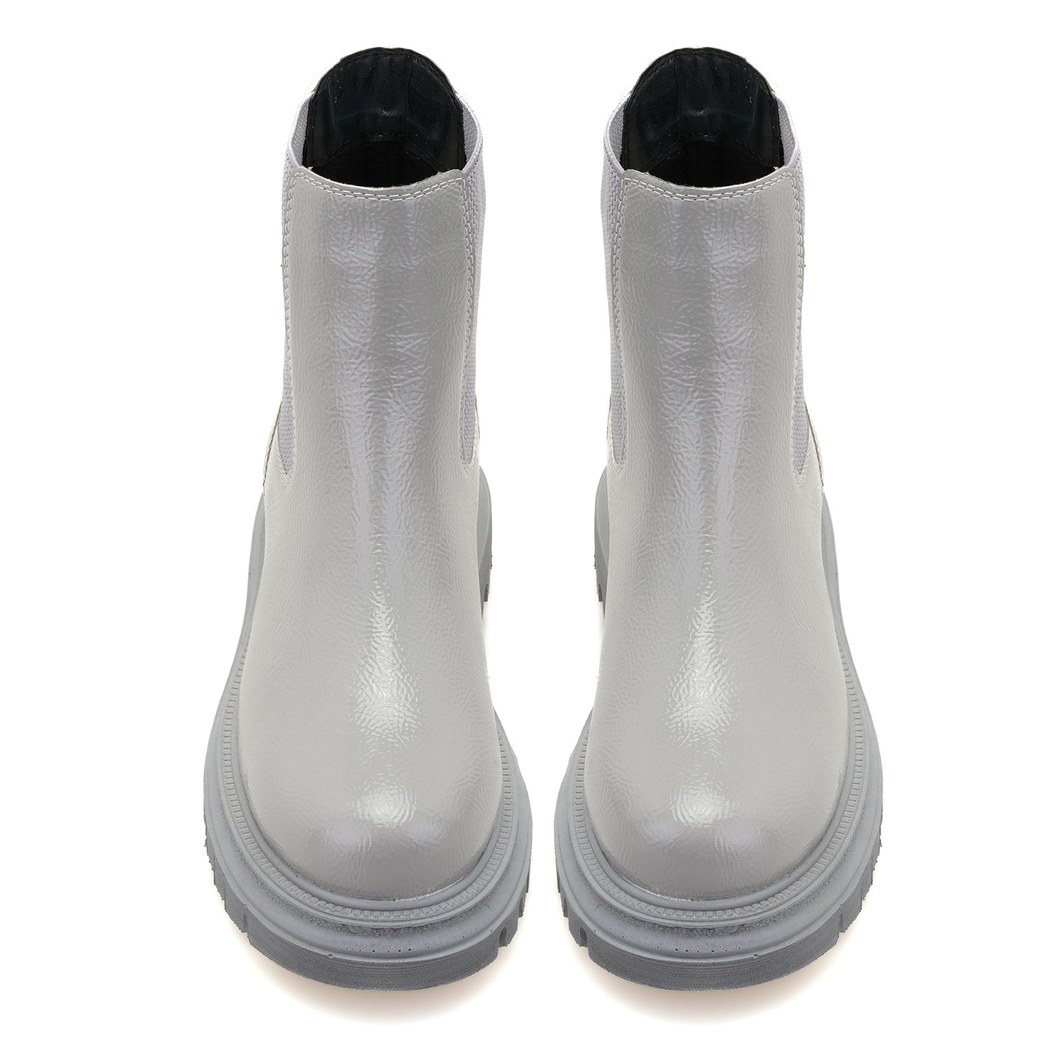 Kadın Gri Yandan Lastikli Chelsea Bot