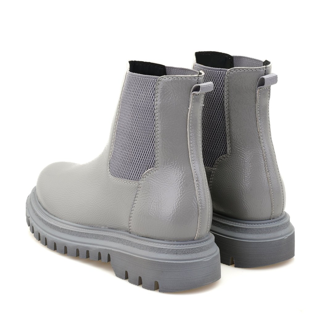 Kadın Gri Yandan Lastikli Chelsea Bot