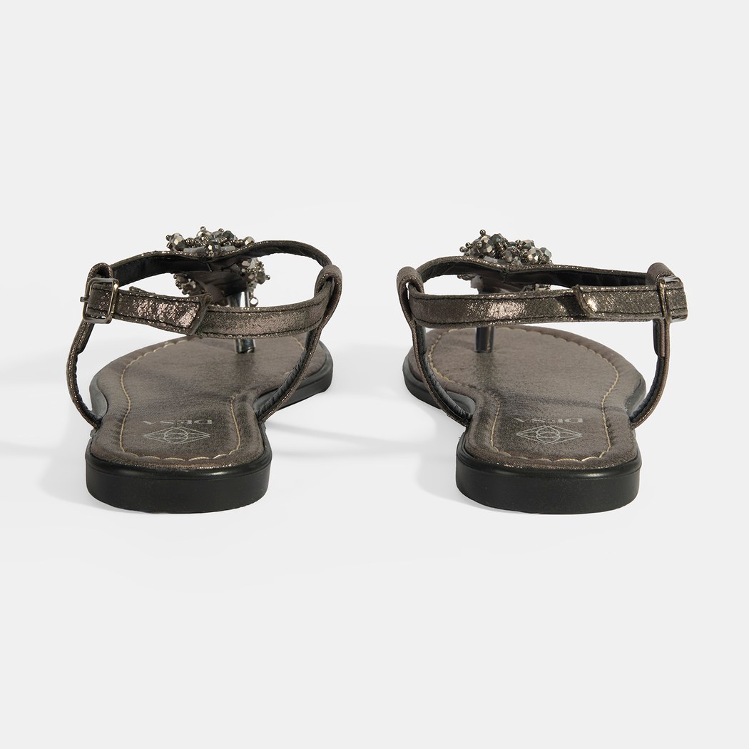 Kadın Gümüş Parmak Arası Sandalet