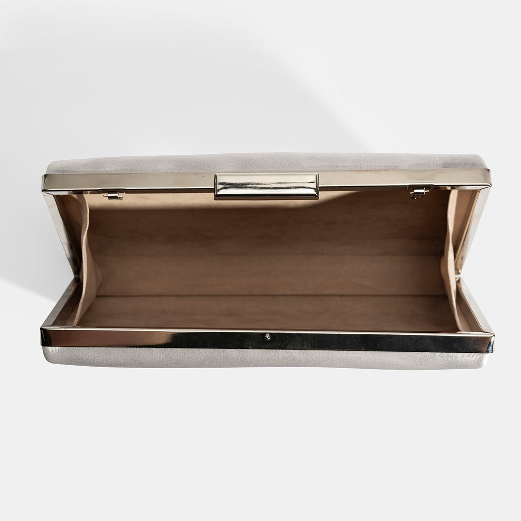 Kadın Gümüş Portföy Gece Çantası