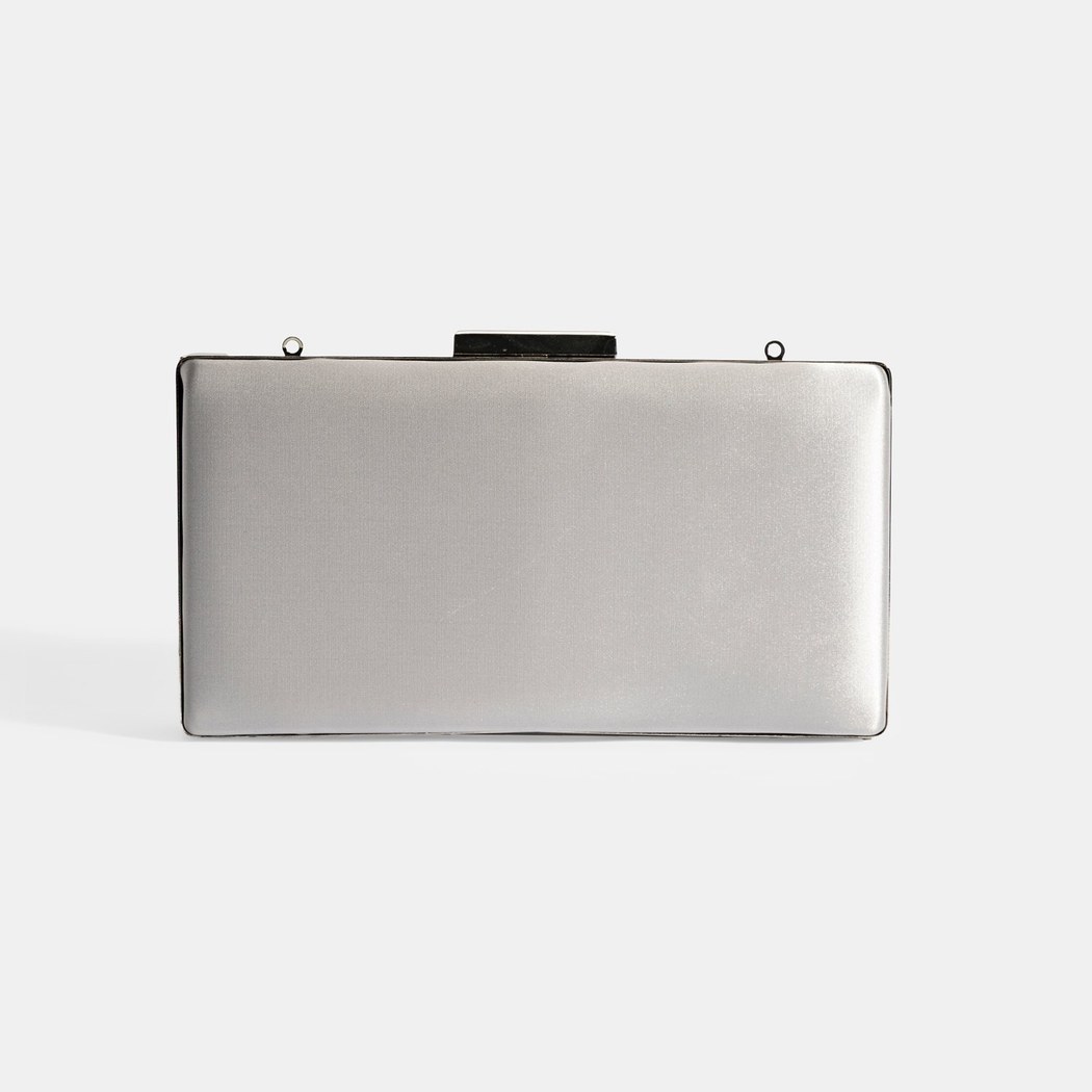 Kadın Gümüş Portföy Gece Çantası