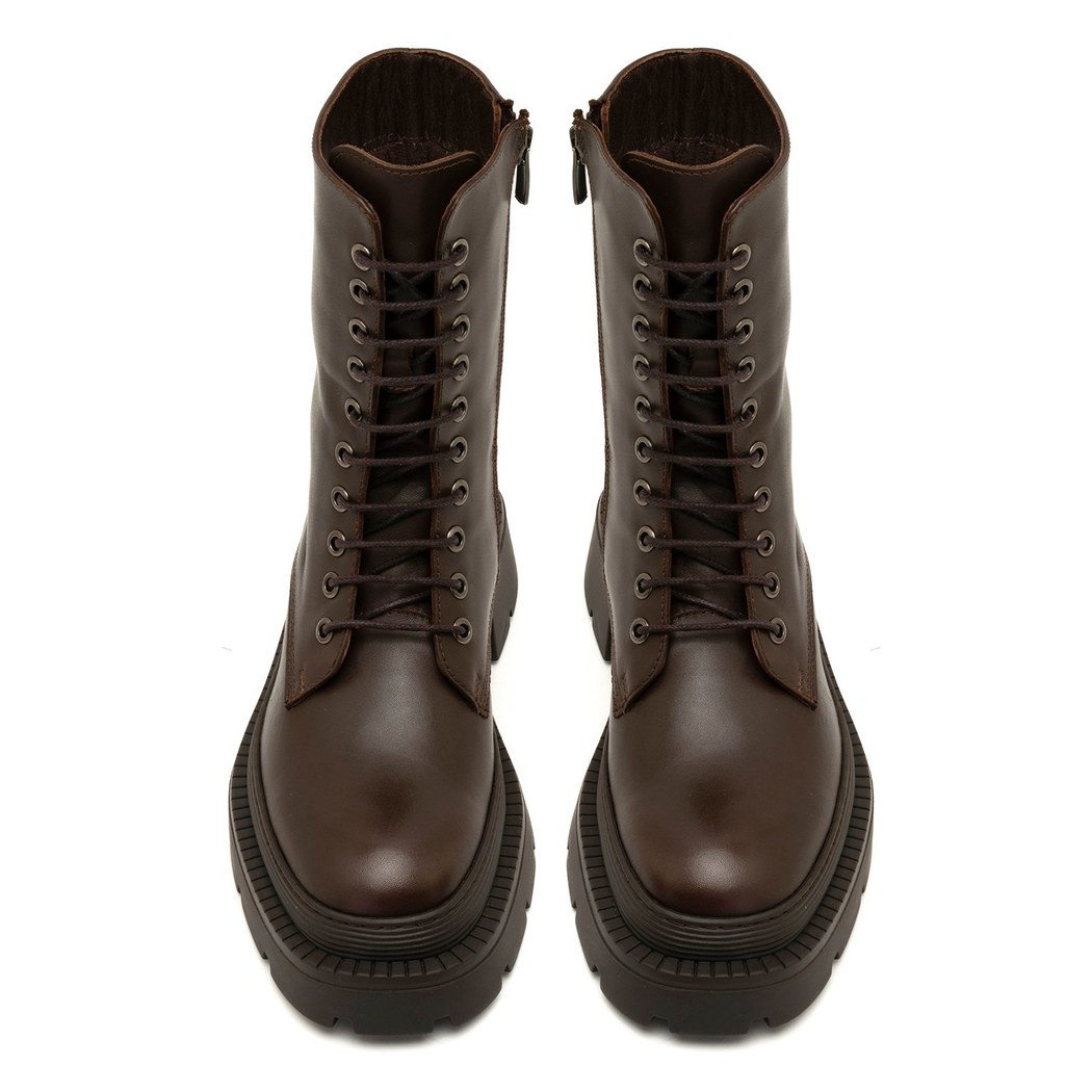 Kadın Kahve Deri Bot