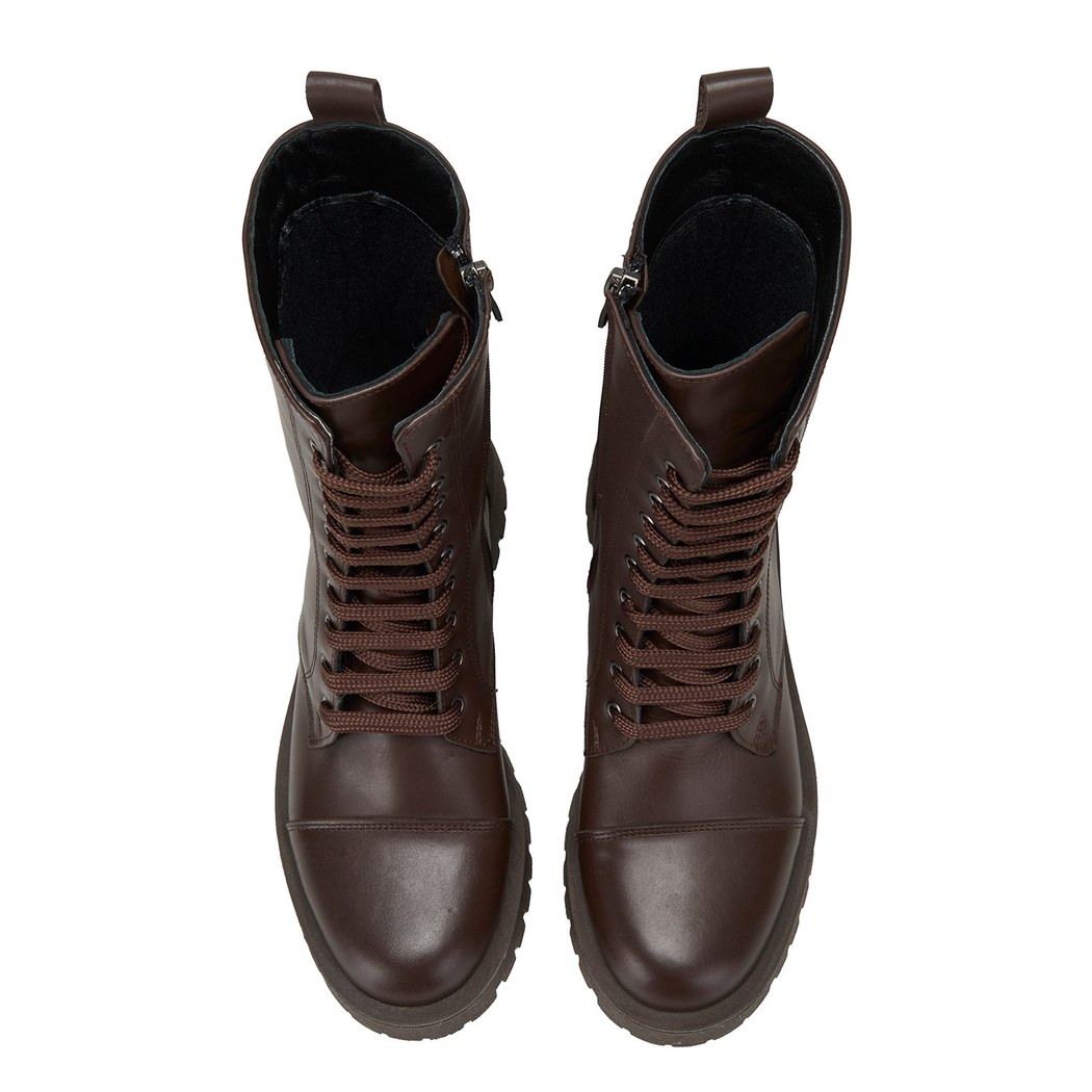 Kadın Kahve Deri Bot