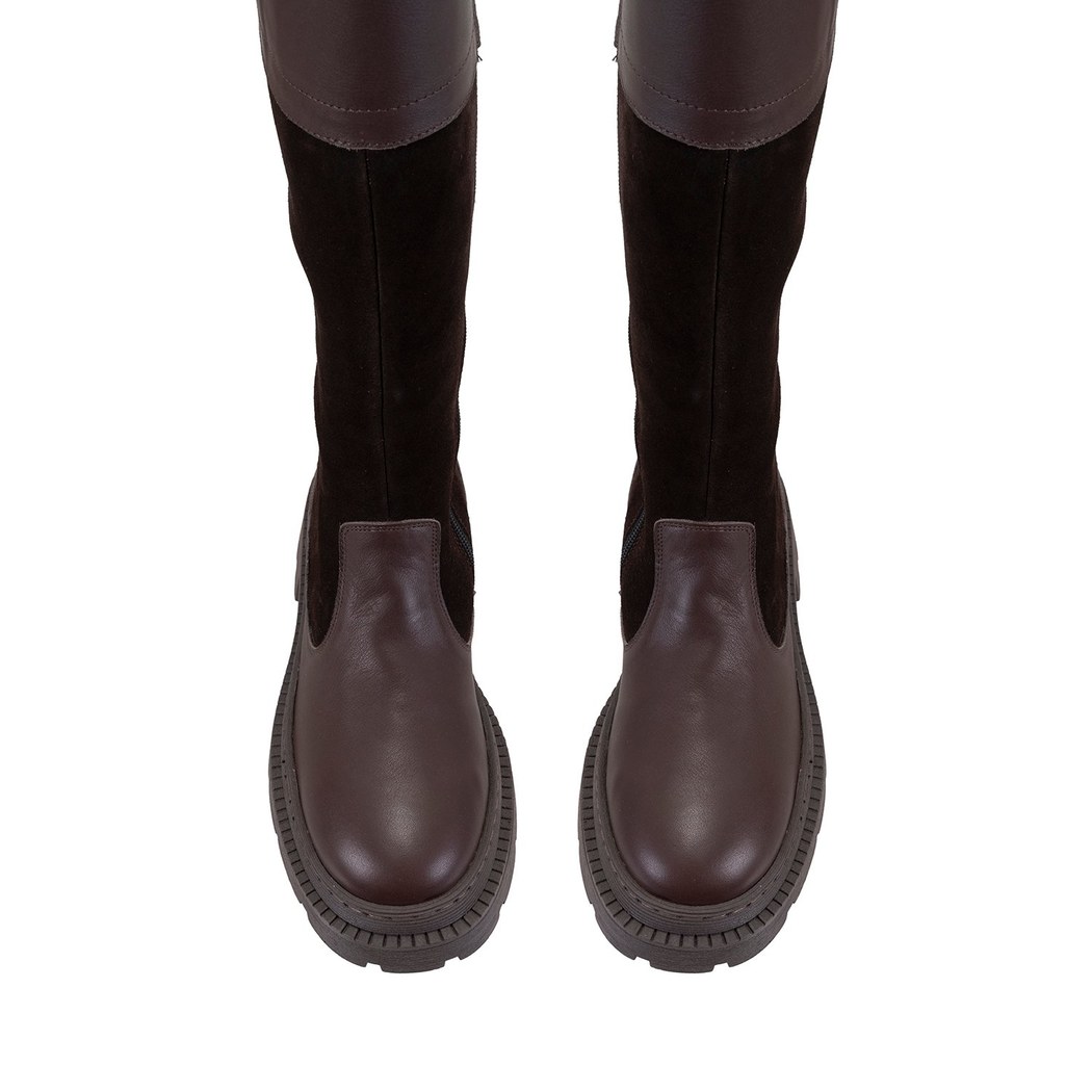 Kadın Kahve Deri Çizme
