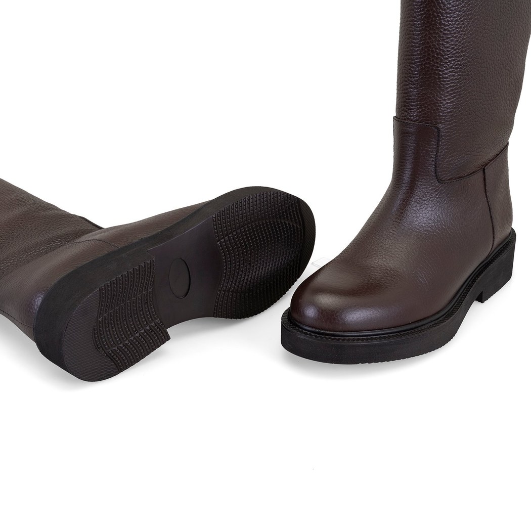 Kadın Kahve Deri Çizme