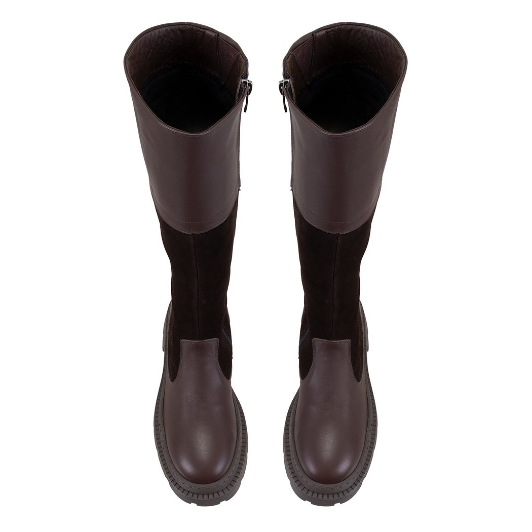 Kadın Kahve Deri Çizme