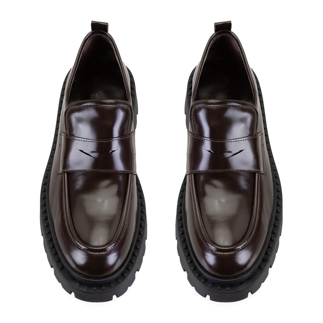 Kadın Kahve Deri Loafer