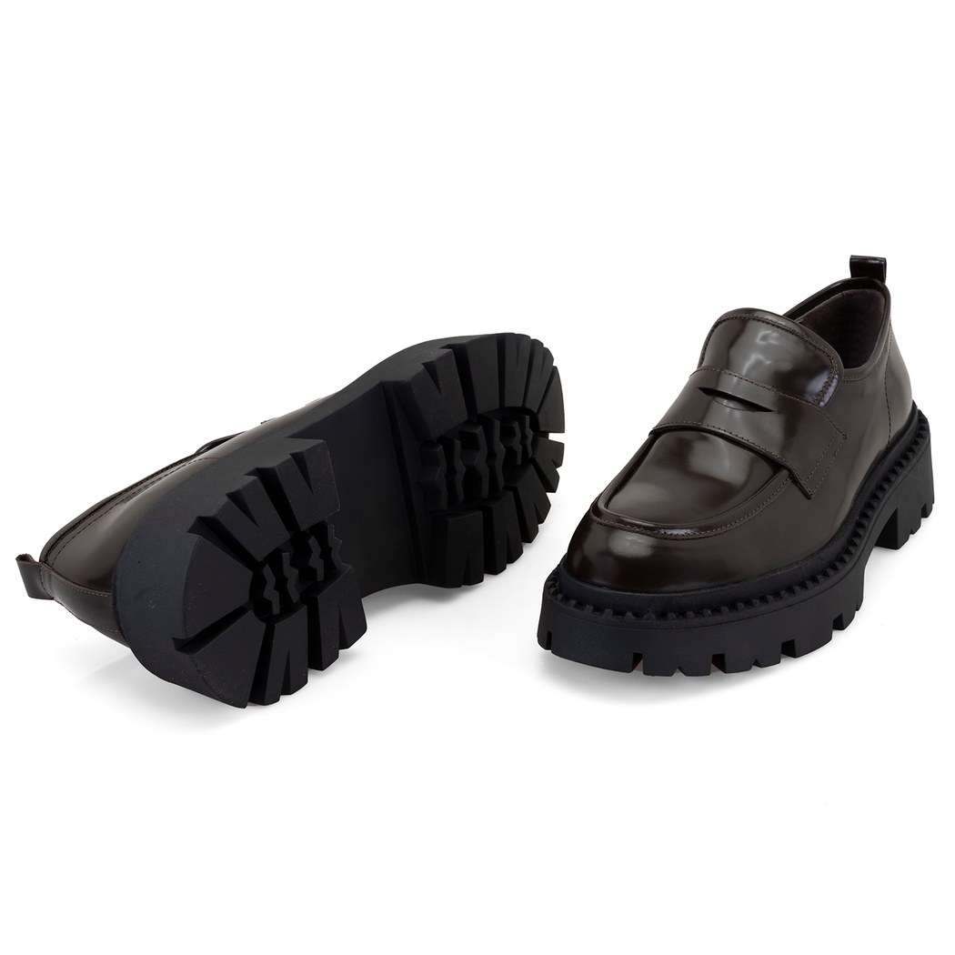 Kadın Kahve Deri Loafer