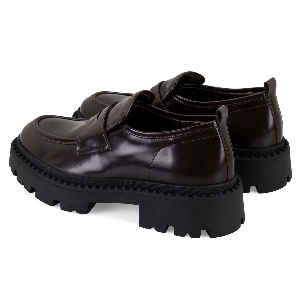 Kadın Kahve Deri Loafer