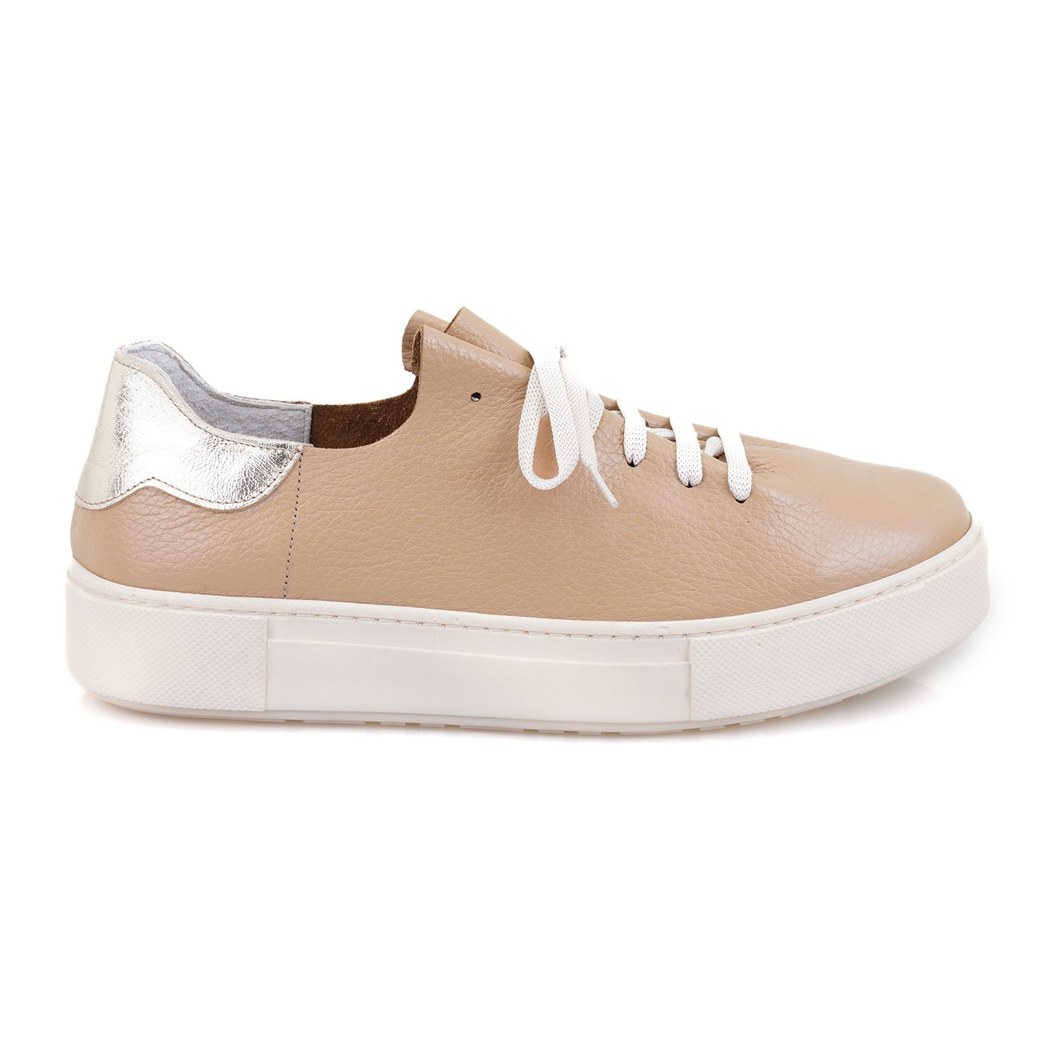 Kadın Kahve Deri Spor Ayakkabı