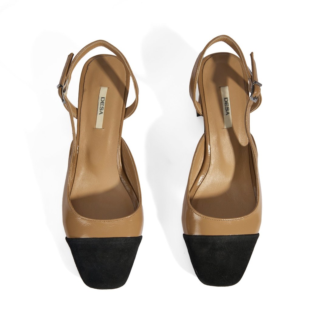 Kadın Kahve Deri Topuklu Klasik Ayakkabı