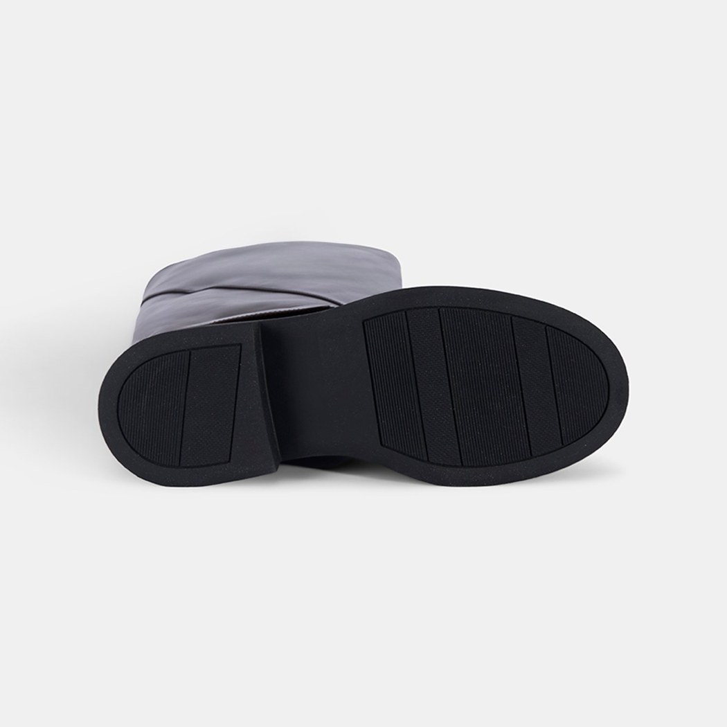 Kadın Kahve Katlama Detaylı Deri Çizme