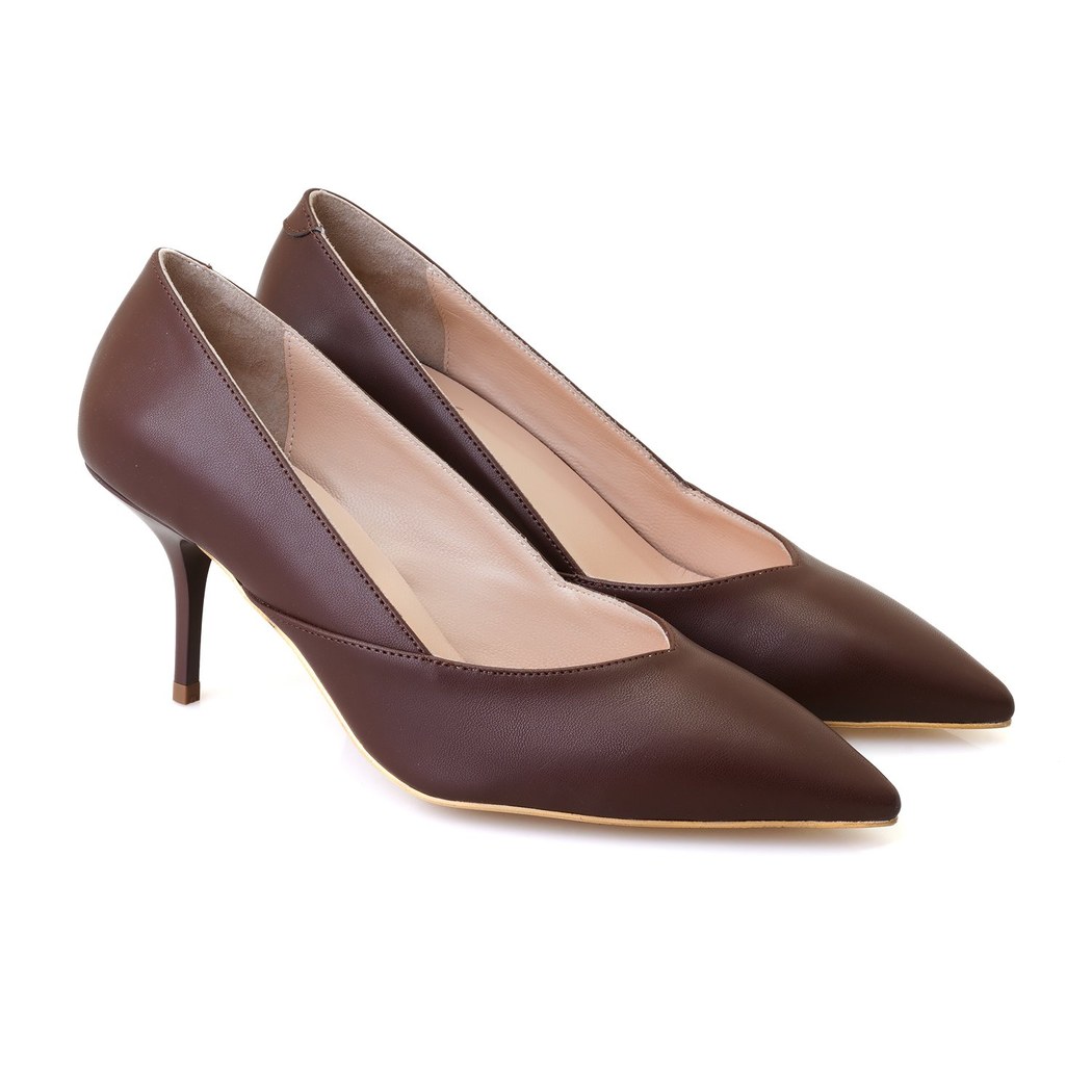 Kadın Kahve Stiletto Topuklu Ayakkabı