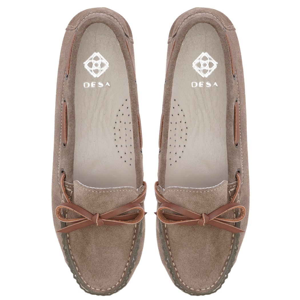 Kadın Kahve Süet Deri Loafer