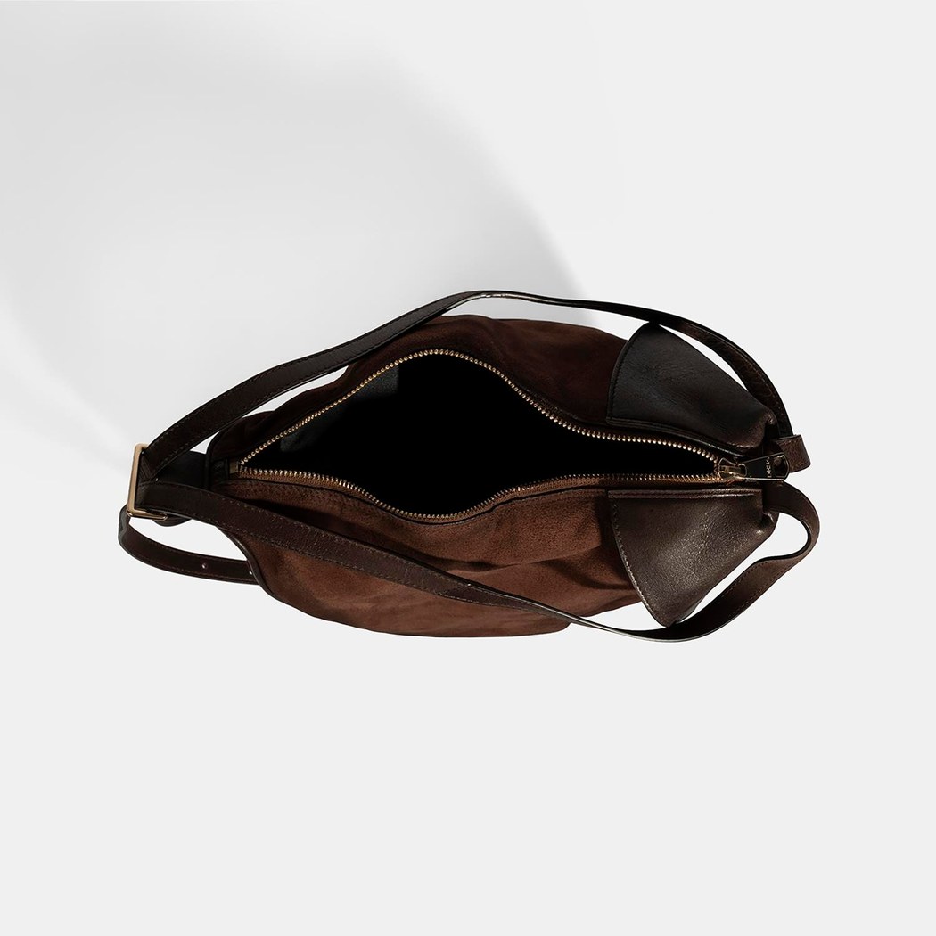 Kadın Kahve Süet Deri Sırt Çantası