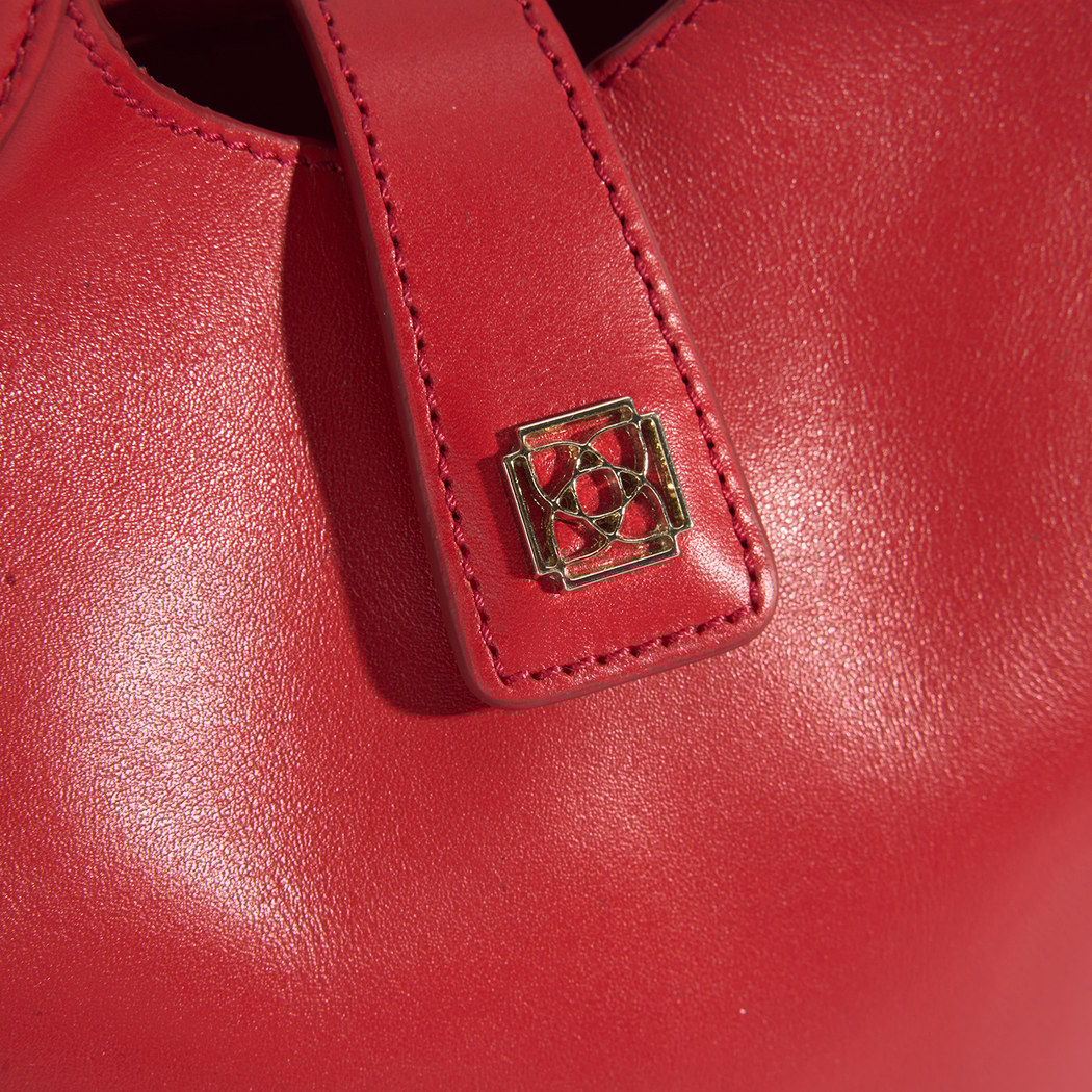 Kadın Kırmızı Deri Omuz Çantası