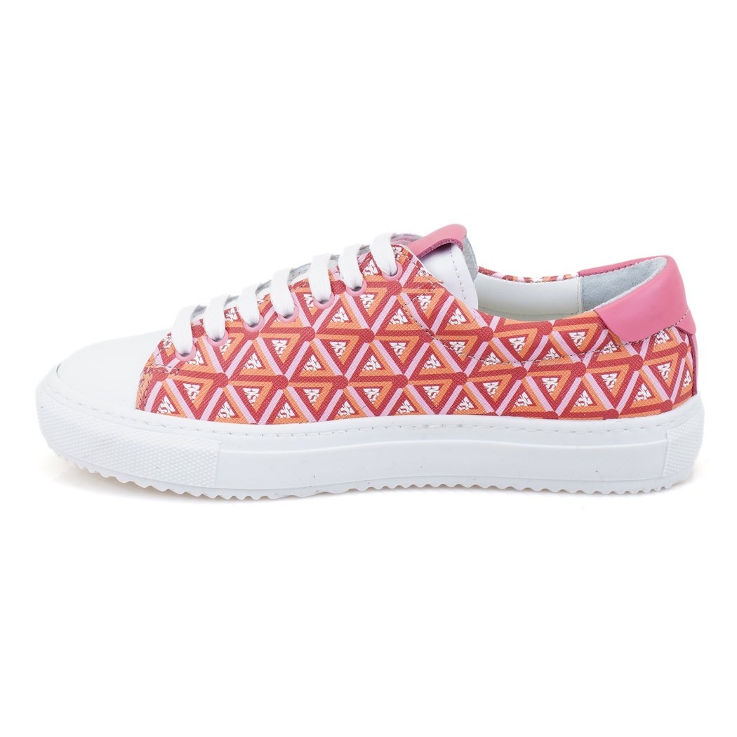 Kadın Kırmızı Monogram Spor Ayakkabı