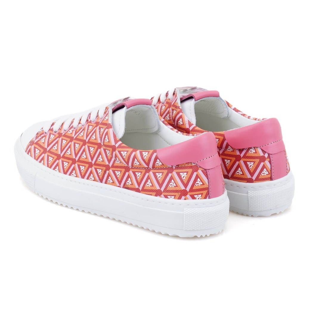 Kadın Kırmızı Monogram Spor Ayakkabı