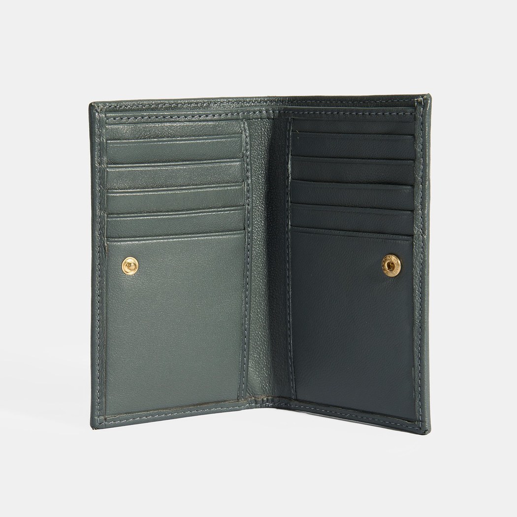 Kadın Koyu Gri Deri Cüzdan