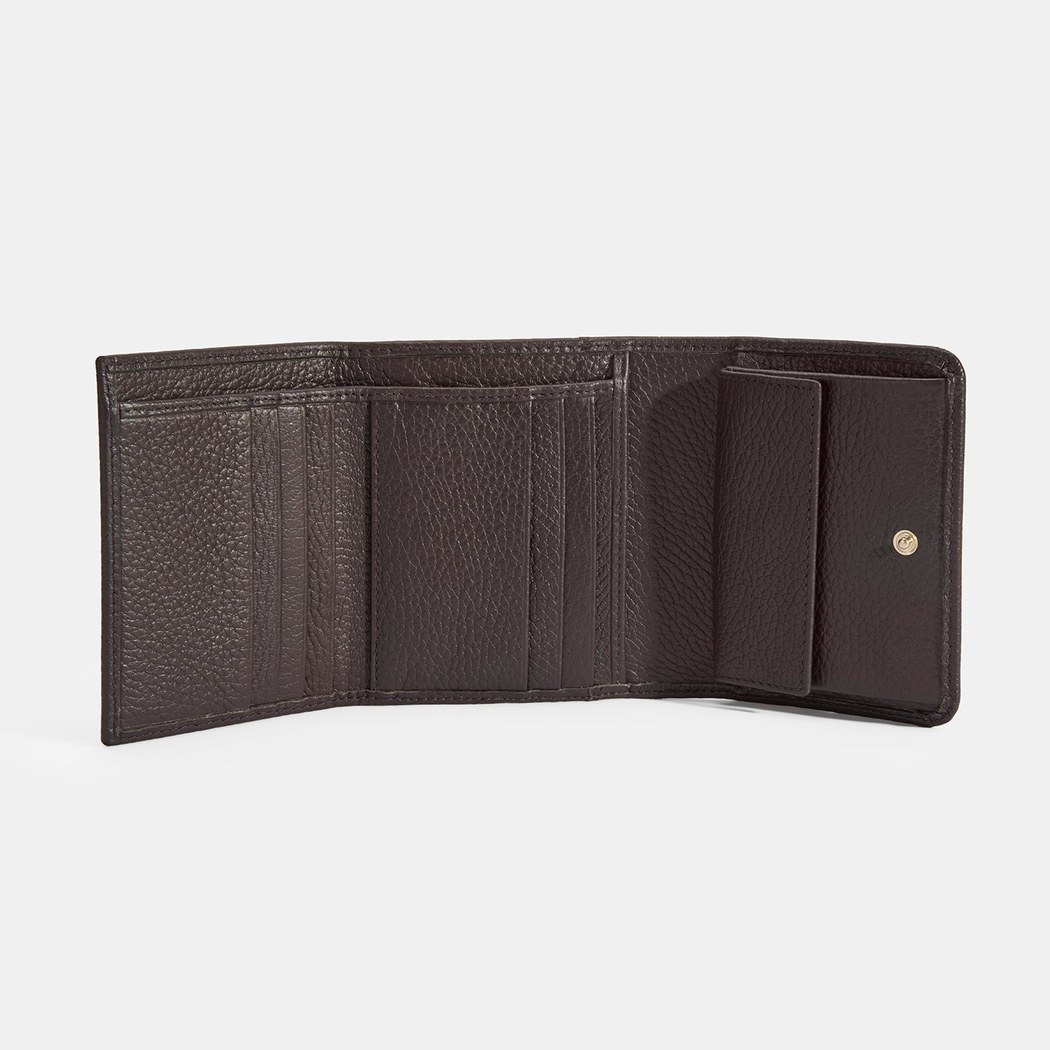 Kadın Koyu Kahve Deri Cüzdan