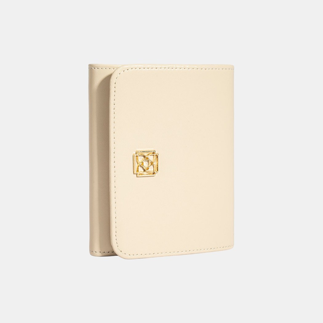 Kadın Krem Deri Cüzdan