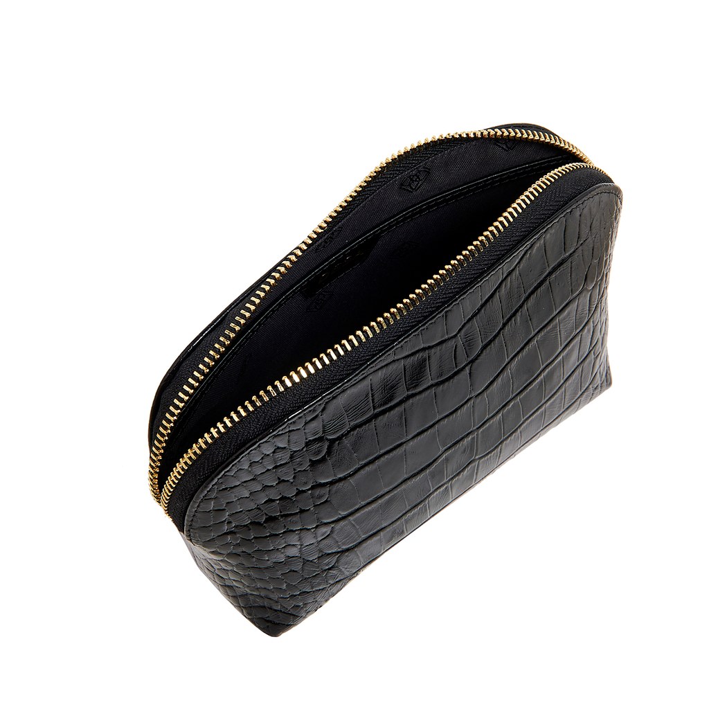 Kadın Kroko Baskılı Deri Cüzdan