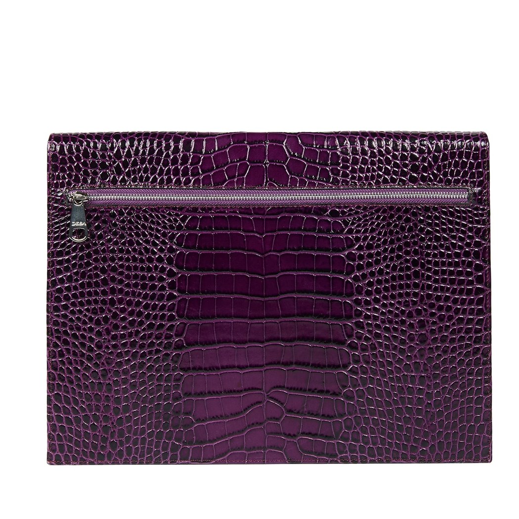 Kadın Kroko Baskılı Deri Portföy Çanta