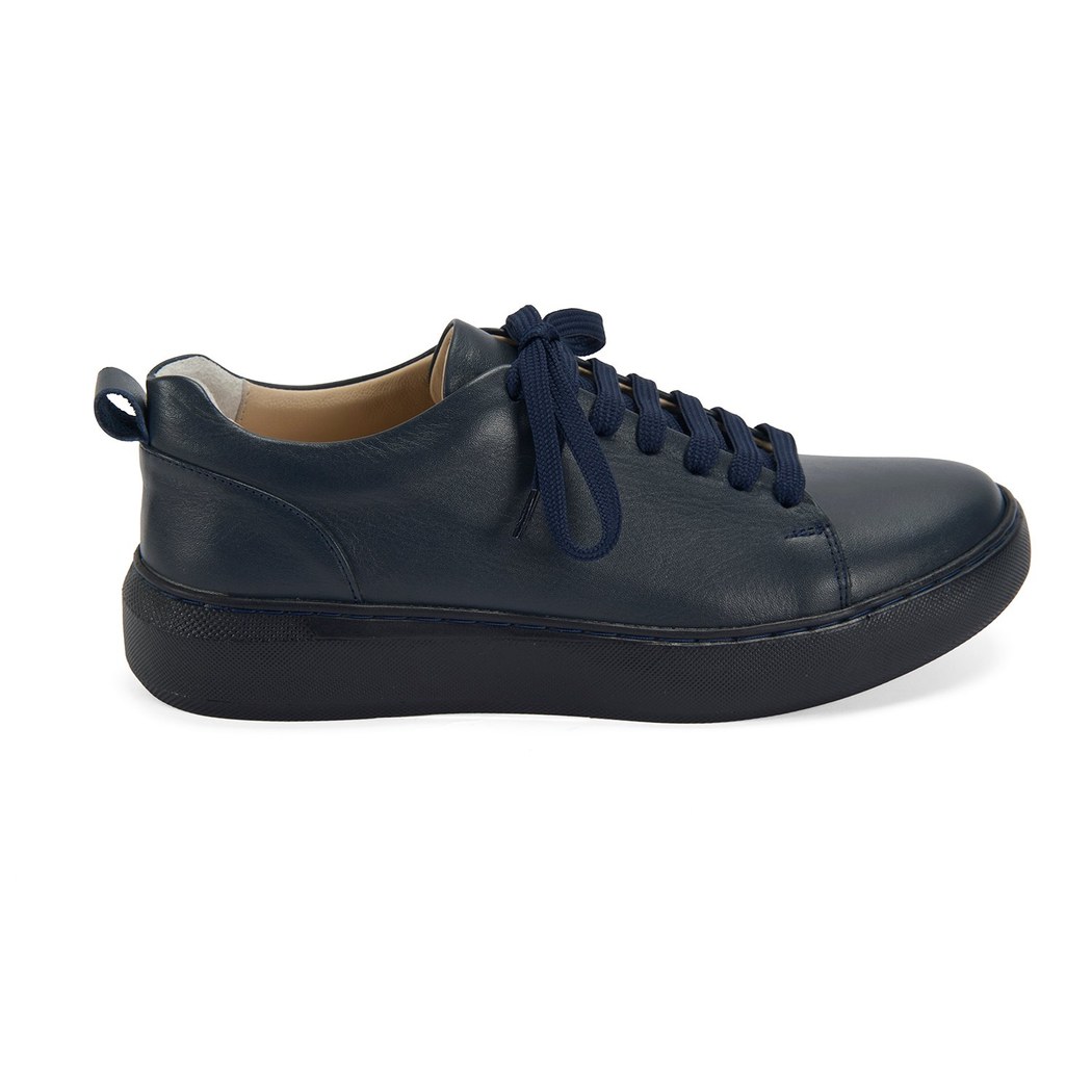 Kadın Lacivert Deri Spor Ayakkabı