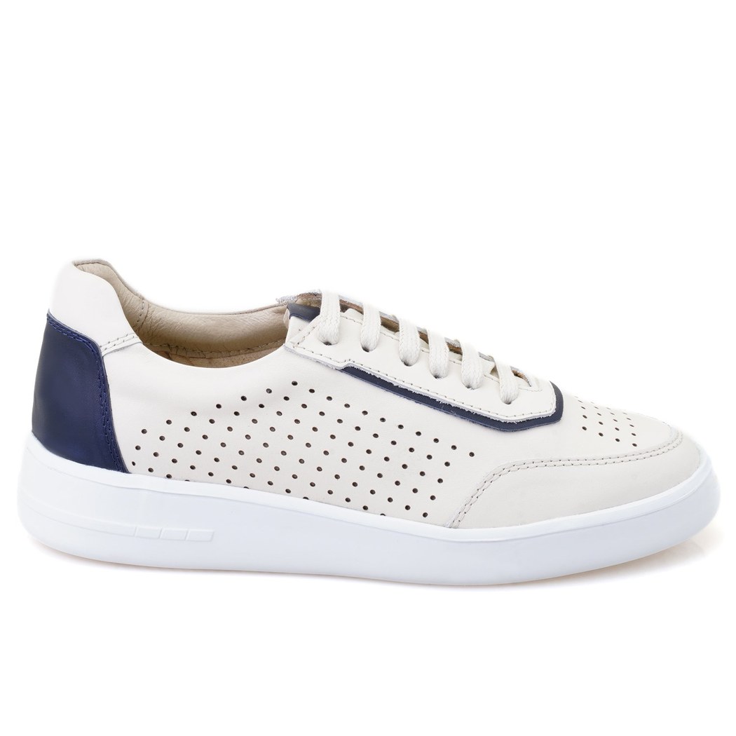 Kadın Lacivert Deri Spor Ayakkabı