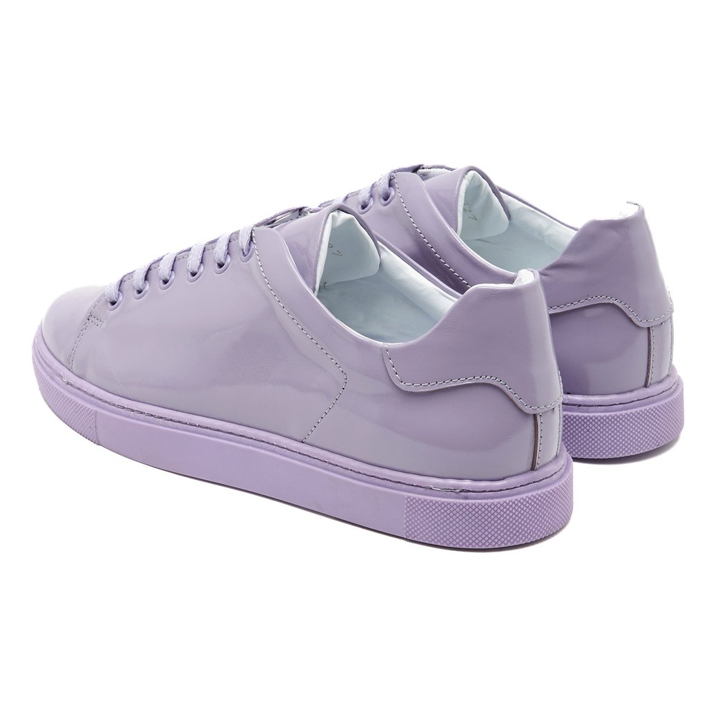 Kadın Lila Rugan Deri Spor Ayakkabı