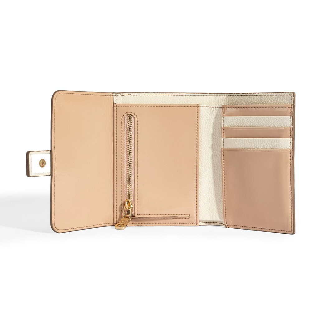 Kadın Mavi / Bej Deri Cüzdan