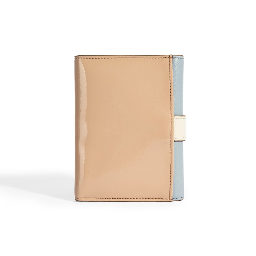 Kadın Mavi / Bej Deri Cüzdan