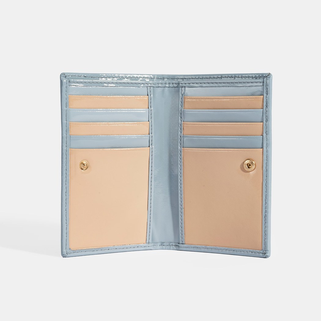 Kadın Mavi Deri Cüzdan