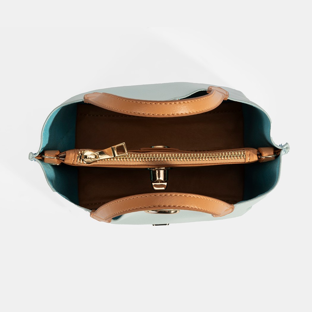 Kadın Mavi Omuz Askılı Mini El Çantası