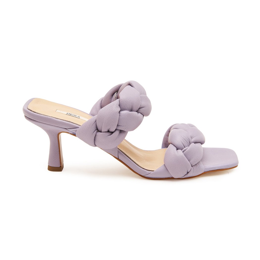 Kadın Mor Topuklu Terlik