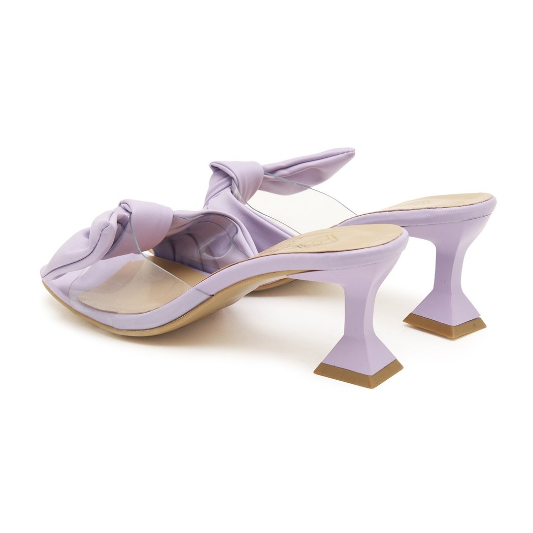 Kadın Mor Topuklu Terlik