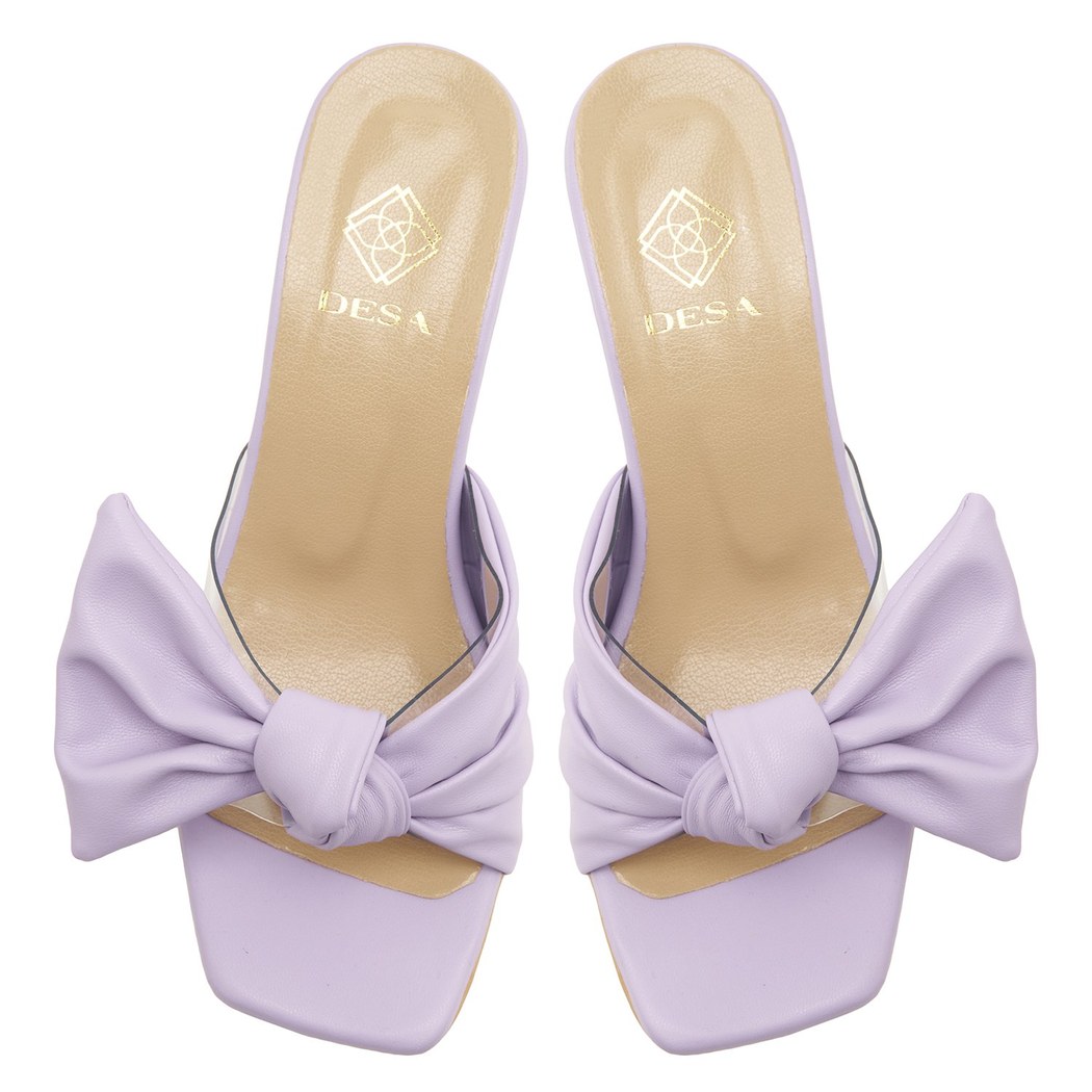 Kadın Mor Topuklu Terlik