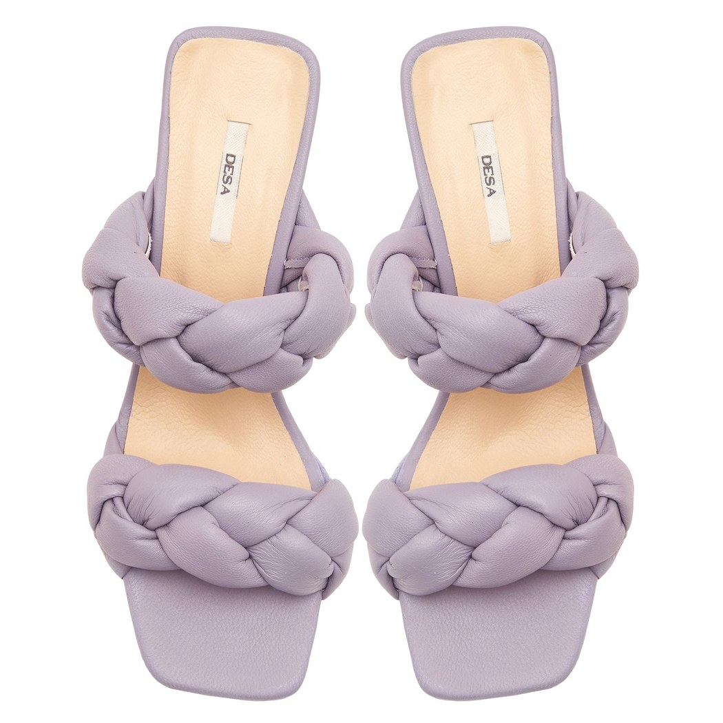 Kadın Mor Topuklu Terlik