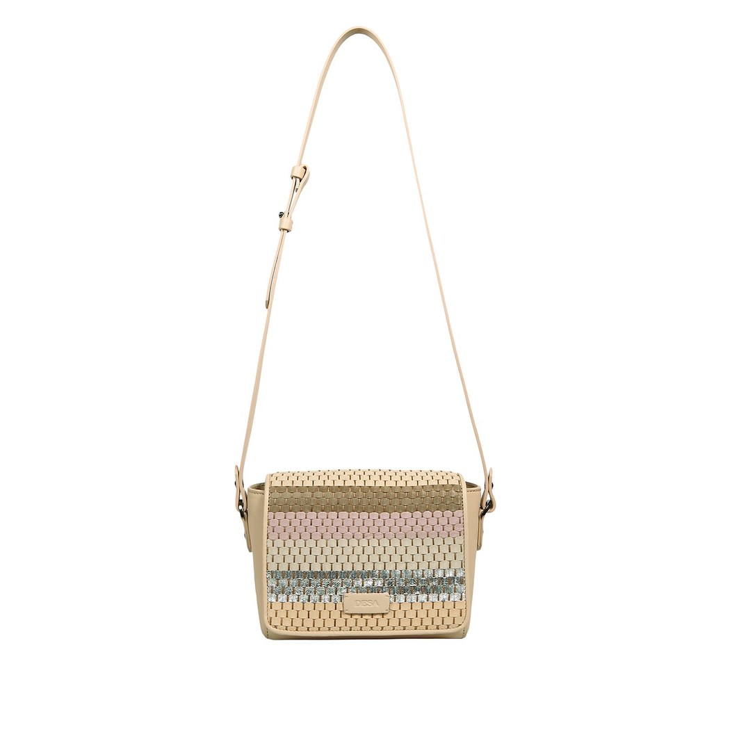 Kadın Örgülü Deri Postacı Çantası