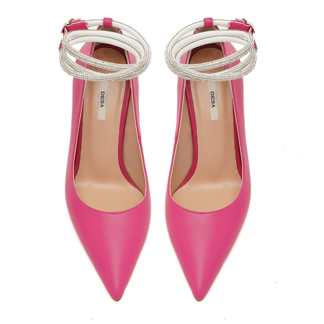 Kadın Pembe Deri Klasik Ayakkabı