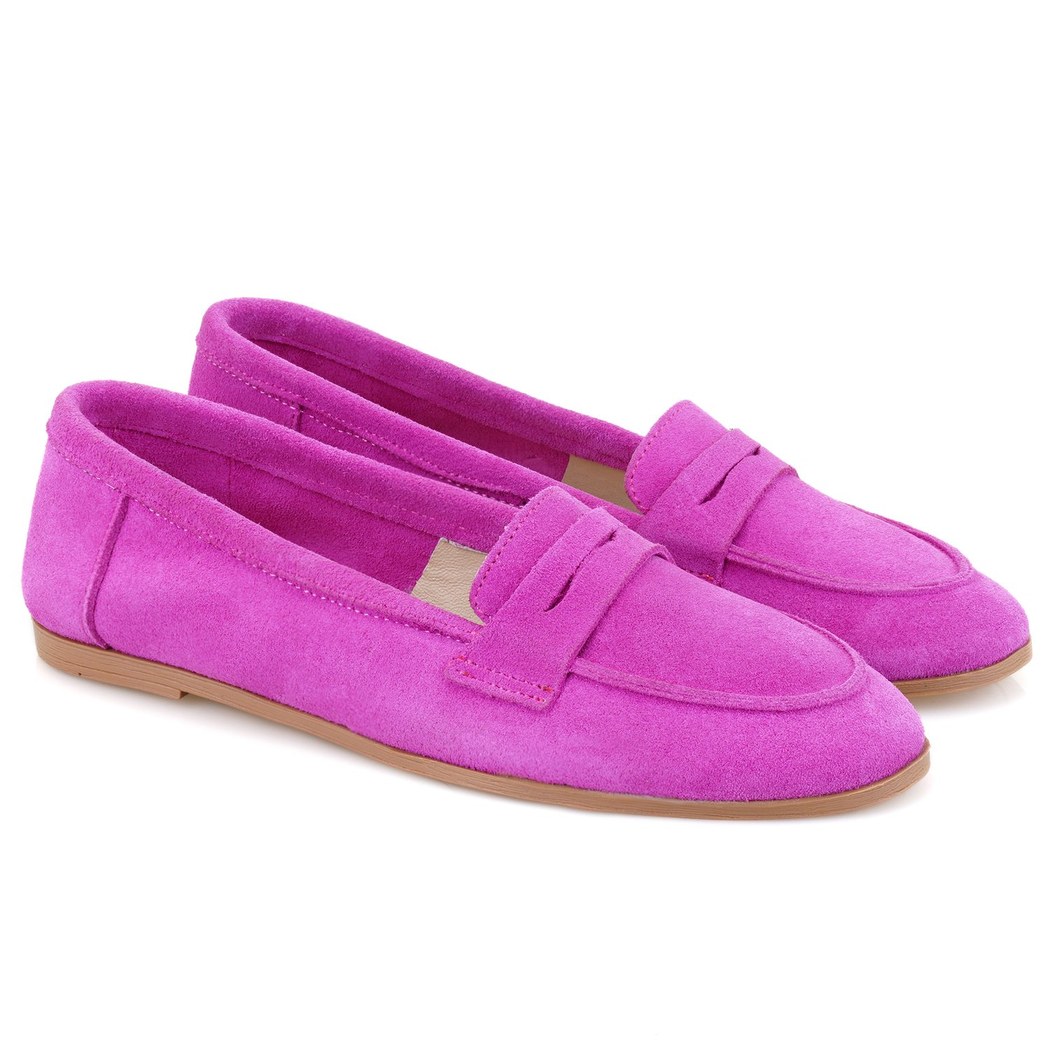 Kadın Pembe Günlük Süet Deri Ayakkabı