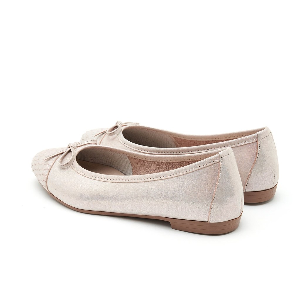 Kadın Pudra Deri Babet